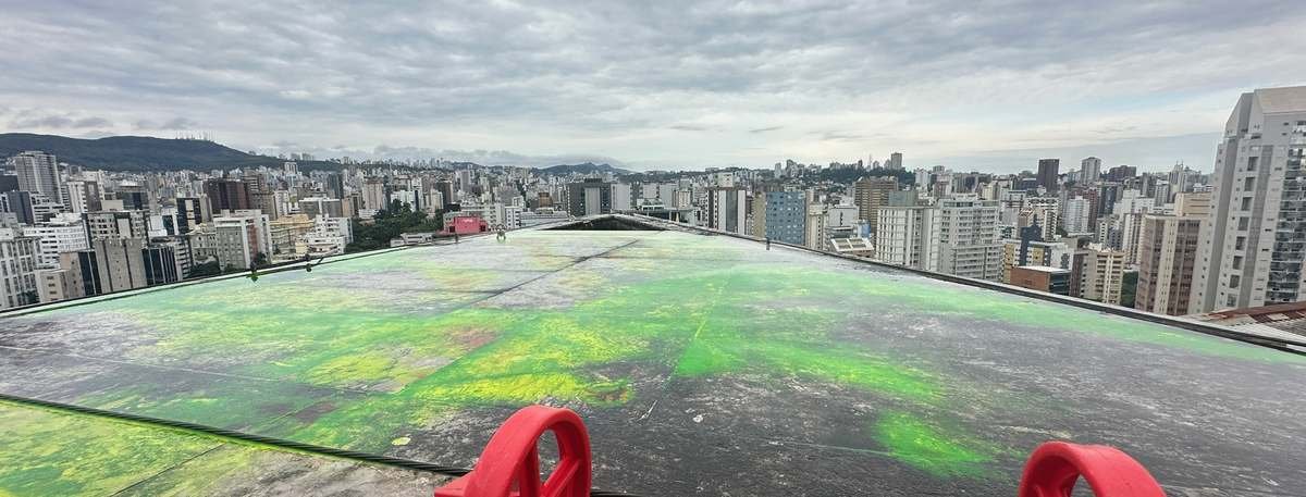 Inspeção em cobertura de edifício em Belo Horizonte