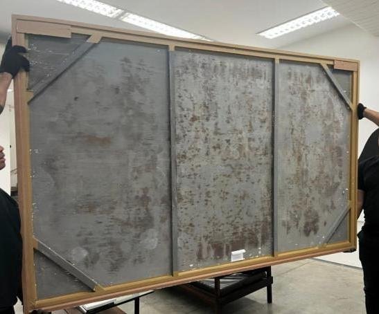 Obra de arte com bolor